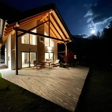 Villa Alpine Wooden With A View Gozd Martuljek